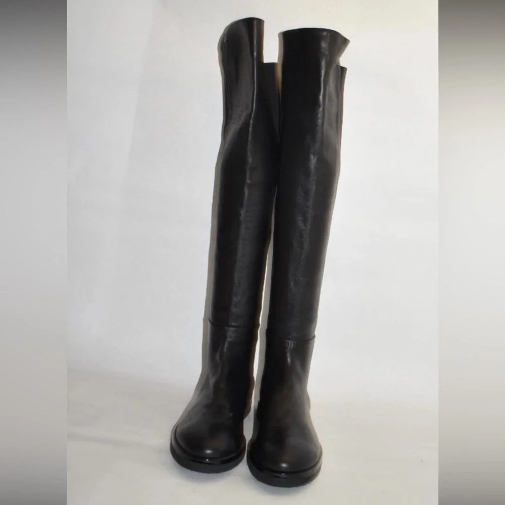 Attilio Giusti Leombruni AGL Leather over the knee boots 38 Black - Picture 4 of 12